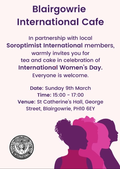 Tea and Cake with Blairgowrie International Cafe & Soroptimist International